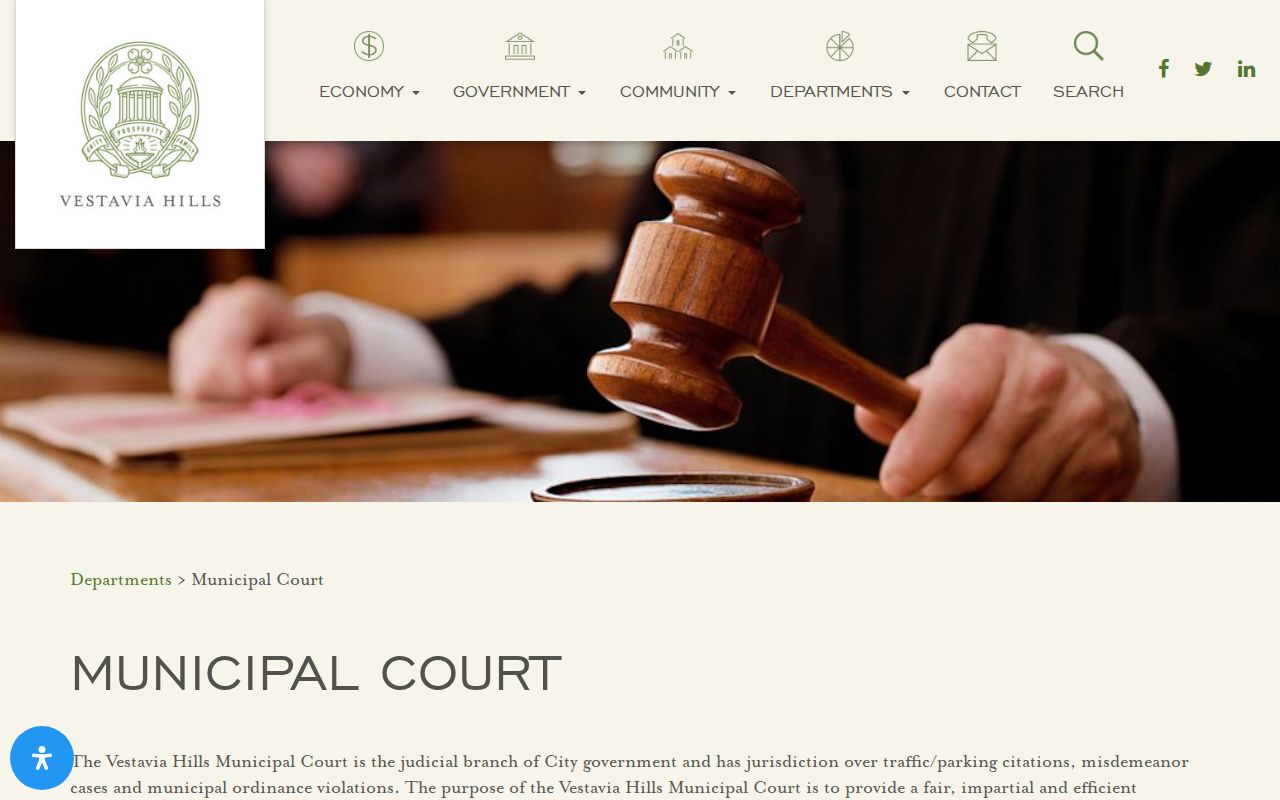 Vestavia Hills warrant records municipal court jurisdiction