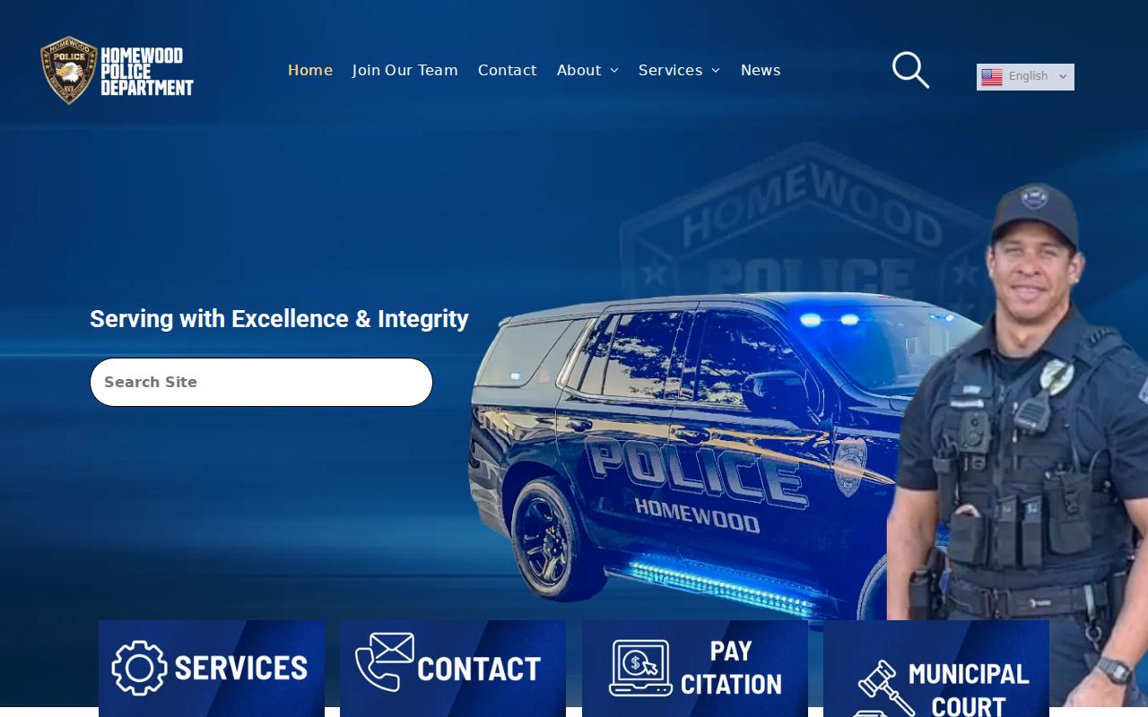 Homewood warrant records police headquarters information
