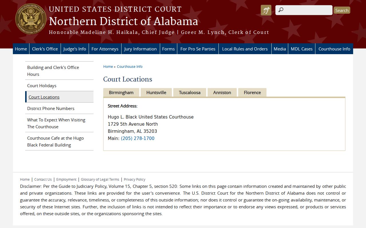 Federal courthouse context for Jefferson County most wanted fugitive work